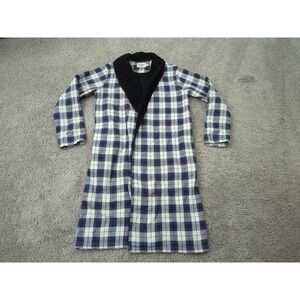 UGG Kalib Robe Mens S Plaid Long Sleeve Plush Fleece Shawl Collar Loungewear